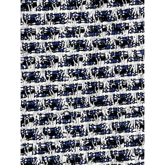 Calvin Klein Skirt Tweed Geometric Pencil Straight Mini Lined Blue Black Size 2 - Picture 4 of 11